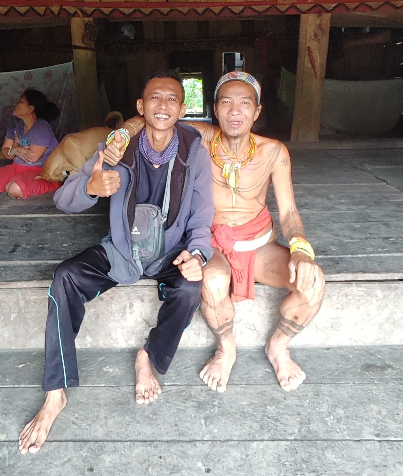 Andrian Salis with Mentawai Sikerei shaman