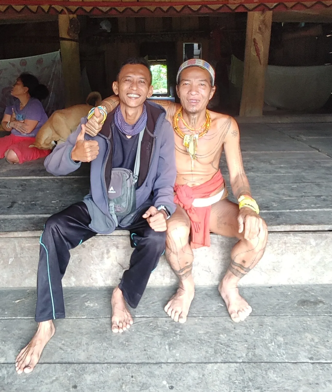 Andrian Salis with Mentawai Sikerei Shaman — Pulau Asli Tour, Siberut Island