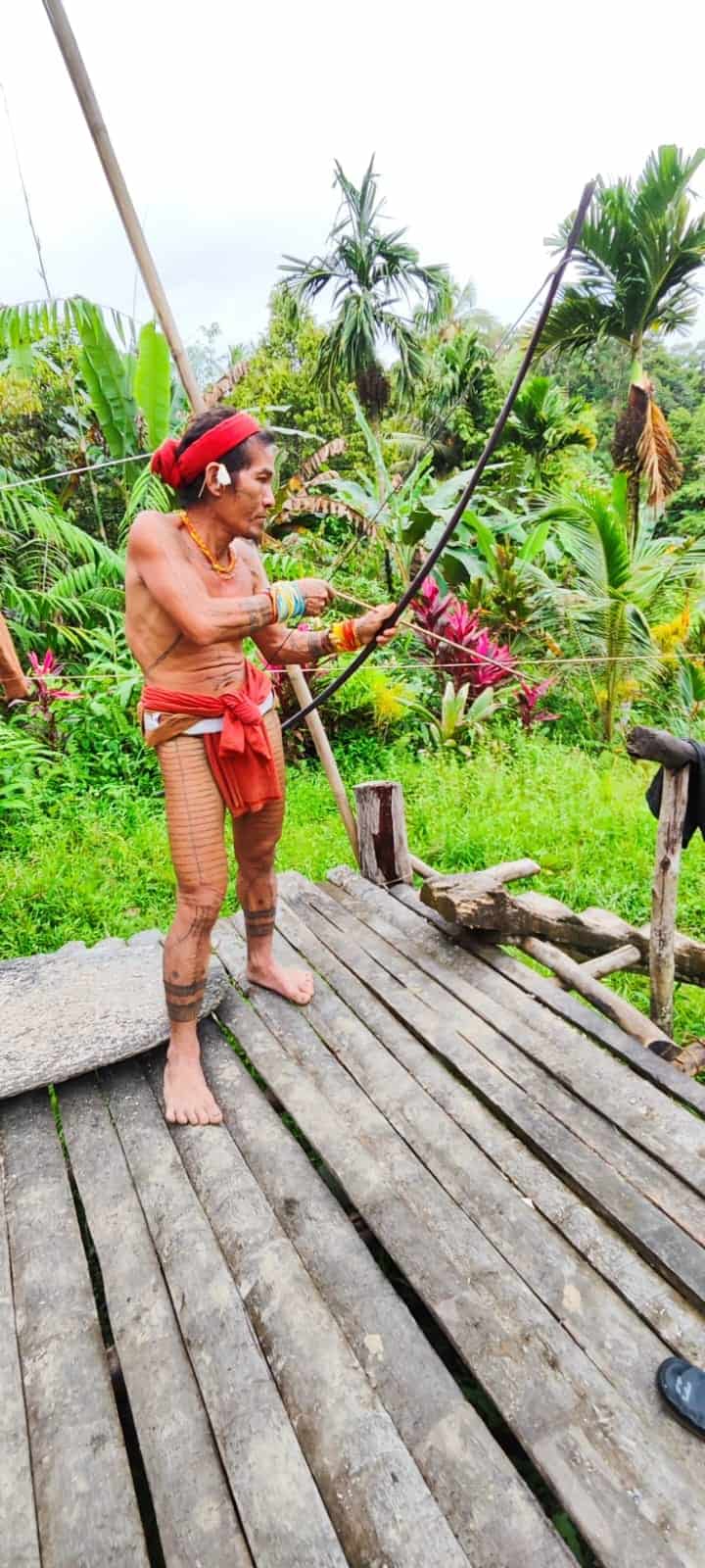 Mentawai traditional archery ceremony